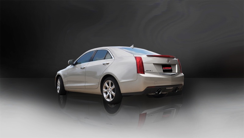 Cadillac ATS Sedan Performance Exhaust - Dual Rear - CORSA Performance - Cat-Back Sport Dual Rear Exit - Black - `13-`19